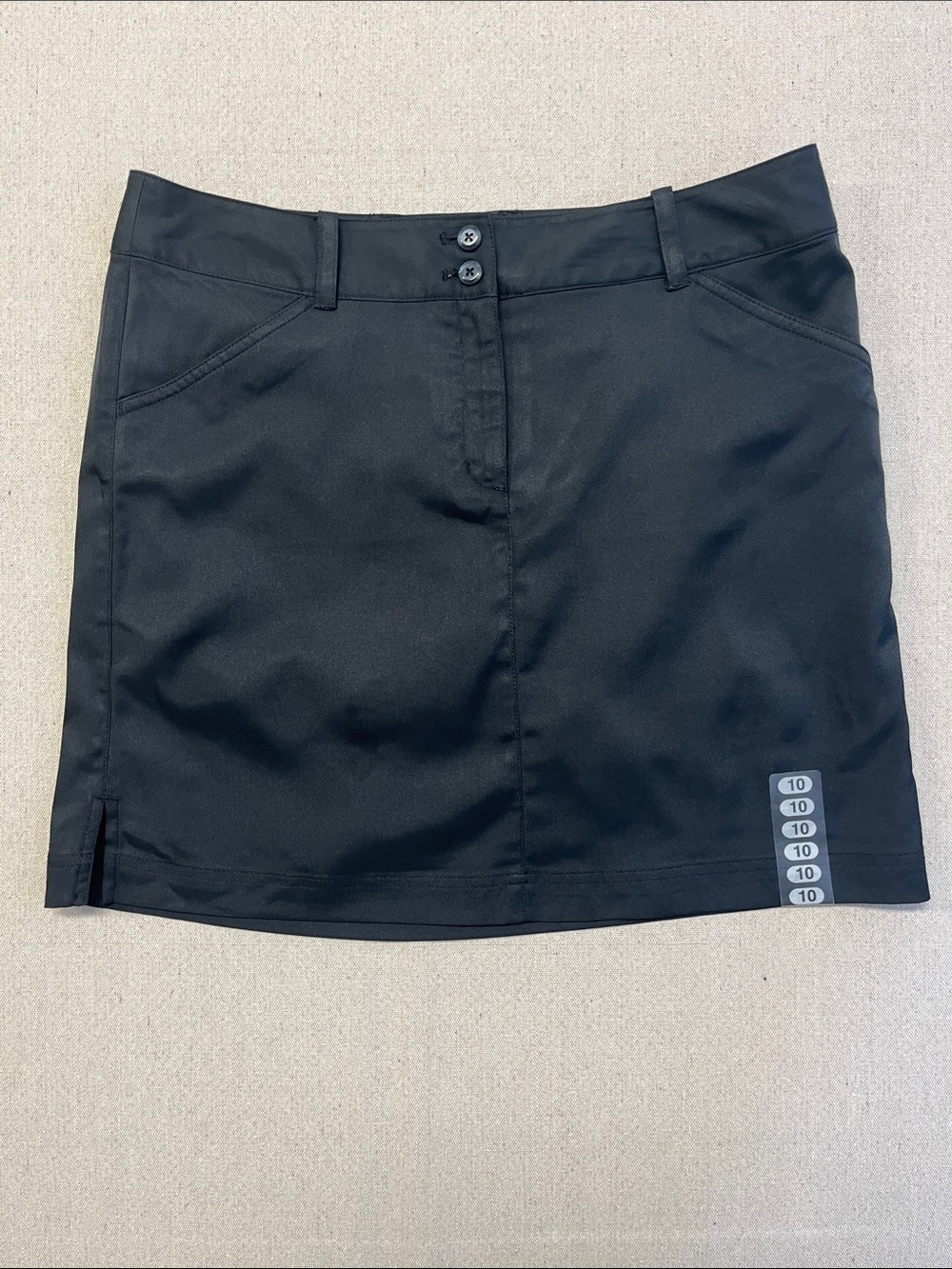 NWT Callaway Opti-Dri Black Golf Skort Size 10 Athletic Stretch